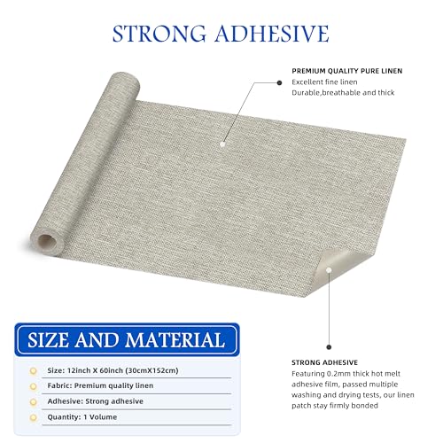 Linen Iron on Patch