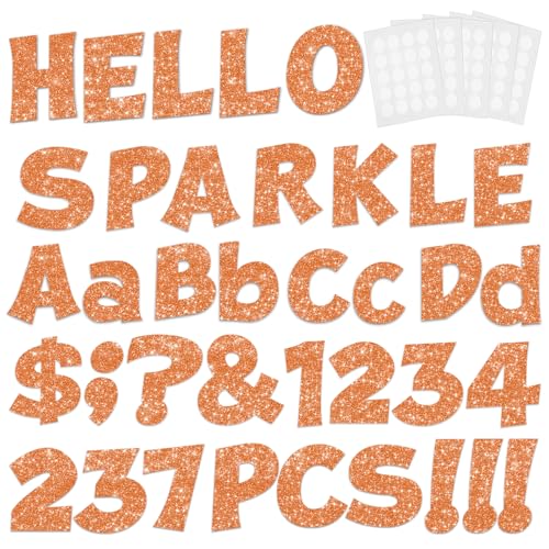 237 Pcs Glitter Bulletin Board Letters