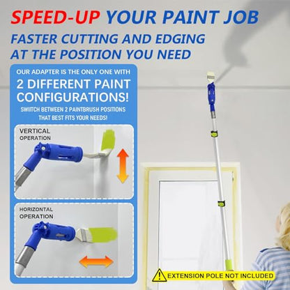 Multi Angle Paint Brush Extender for High Ceiling