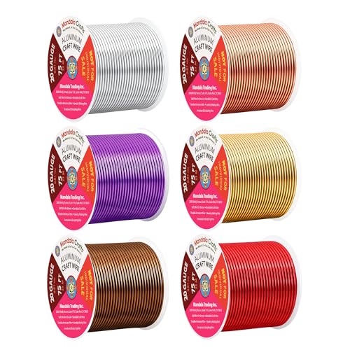 20 GA Purple Brown Red Assorted Anodized Aluminum Craft Wire