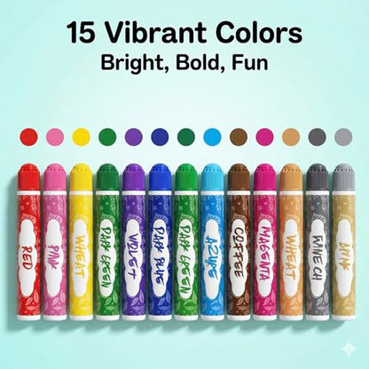 15 Colors Dot Markers (15 Count)