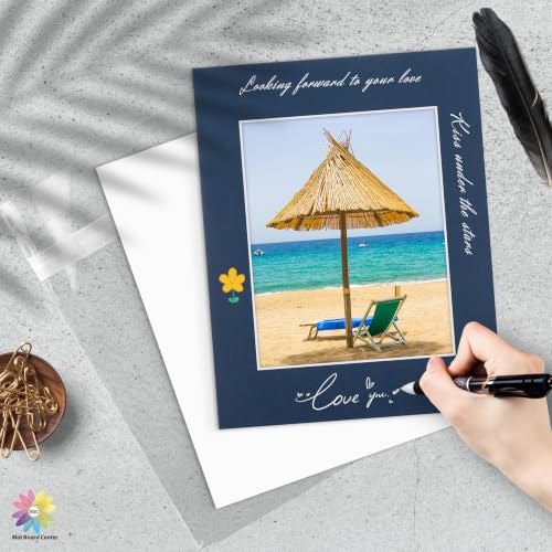 Mat Board Center 50 Pack 11x14 Mat+Backings+Bags for 8x10 Photo Mix Color
