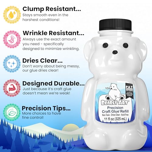Precision Craft Glue Refill 11 fl oz Archival Dries Clear (11 Fl Oz)