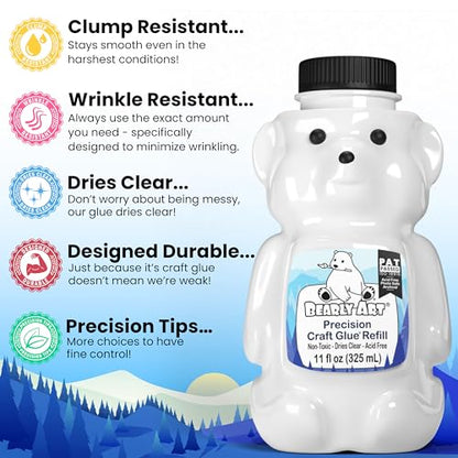 Precision Craft Glue Refill 11 fl oz Archival Dries Clear (11 Fl Oz)