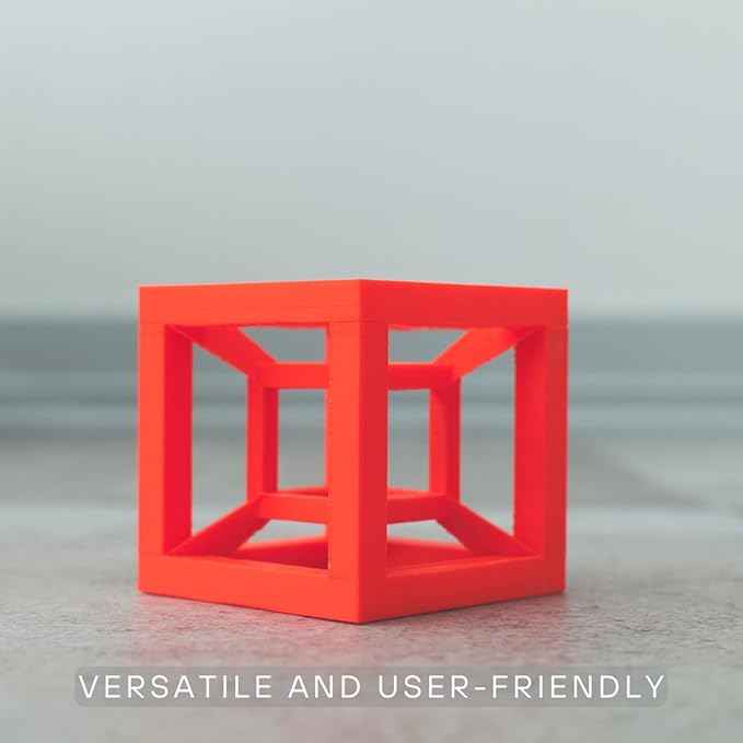 PLA Red 3D Printer Filament Fused Materials - 1kg Spool, 1.75mm, Dimensional Accuracy +/- 0.03 mm