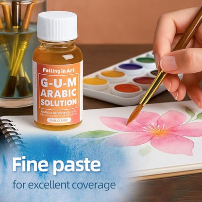 Gum Arabic Solution for Watercolor Painting (2.5 Fl Oz)