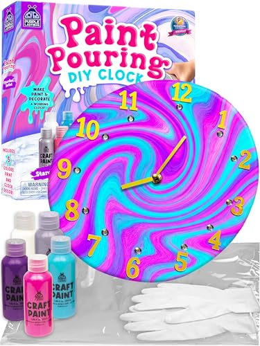 Easy Cleanup Paint Pouring Kit for Ages 6+