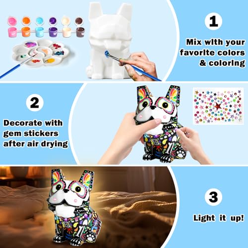 Paint Your Own Dog French Bulldog Lamp Kit (272 Ounce)