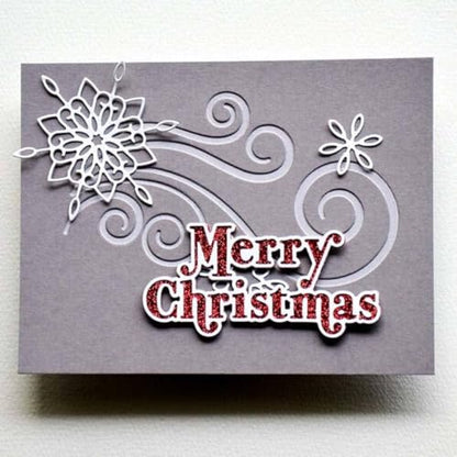 Metal Cutting Dies DIY Merry Christams Embossing Stencil Template Scrapbooking Card Making Mold Photo Album Arts Crafts Tools