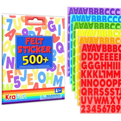 500+ Felt Letter Stickers No