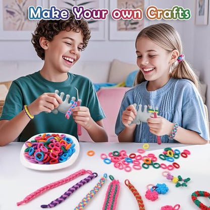 1000 PCS Cat Weaving Loom Refill for Bracelet Making Kit
