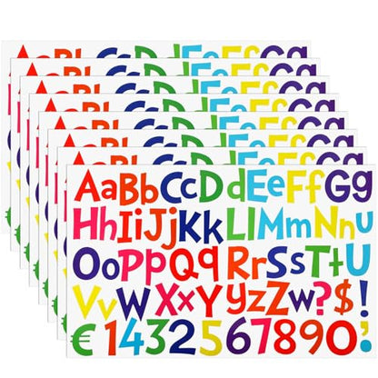 544 Pcs 16 Sheets Large Alphabet Stickers 2 Inch (544 Count)