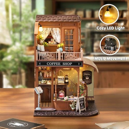 DIY Miniature Dollhouse Kit with Furniture Plus Dust Proof & Music Movement