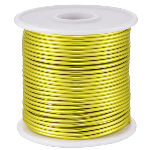 12 Gauge Yellow Green Aluminum Craft Wire