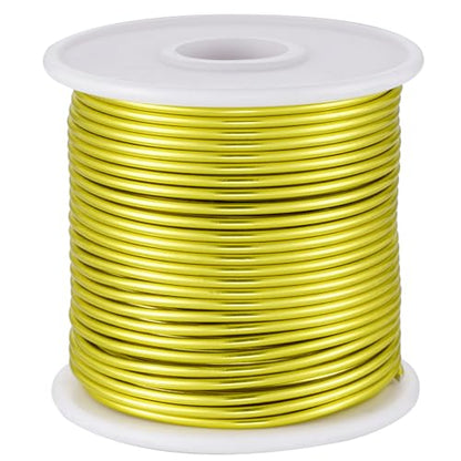 12 Gauge Yellow Green Aluminum Craft Wire