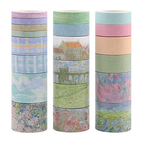 Floral Green Washi Tape Set (20 Count)