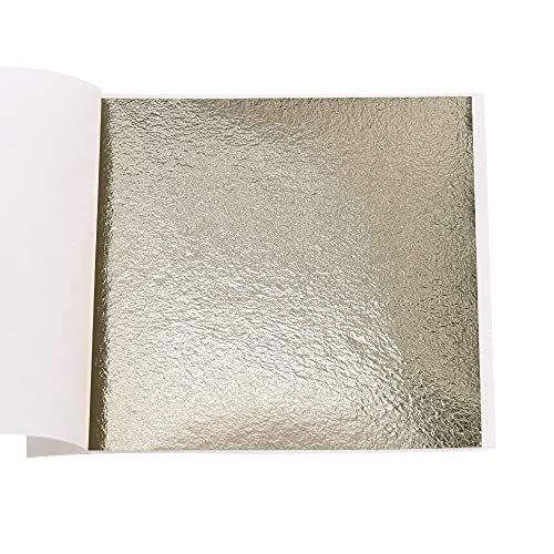 100 Sheets Gold Leaf Sheets Antique Silver (100 Count)