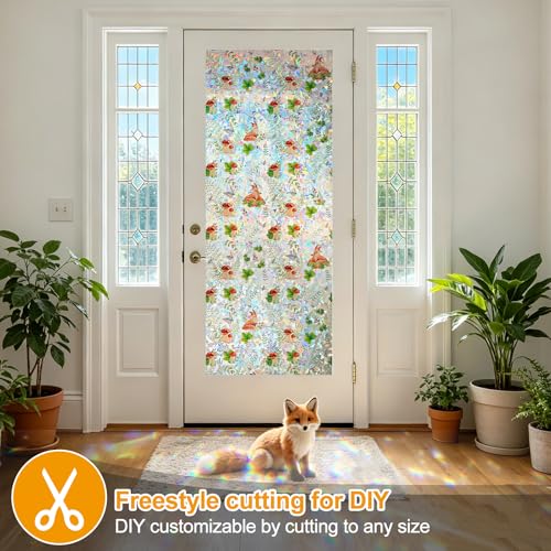 Privacy Window Films Stain Glass Cling No Glue Anti