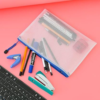 10 Pcs Zipper File Bags (10 Count)