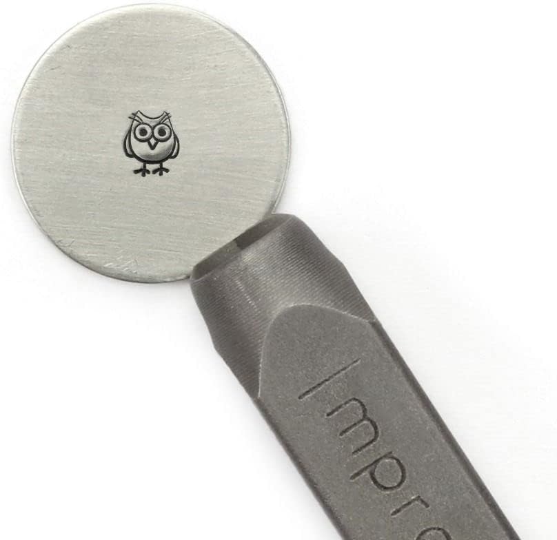 ImpressArt - Hootie Metal Stamp Owl Design Steel Punch for Creative Jewelry Making & DIY Projects, 6mm