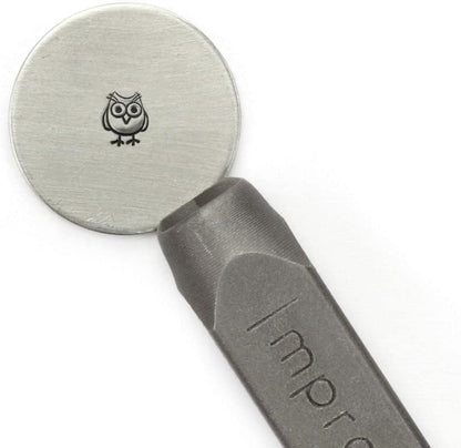 ImpressArt - Hootie Metal Stamp Owl Design Steel Punch for Creative Jewelry Making & DIY Projects, 6mm
