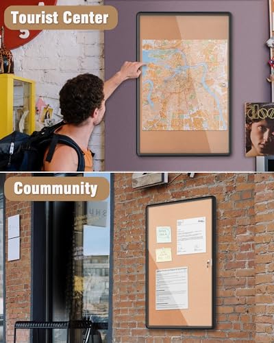 36"x24" Enclosed Bulletin Board