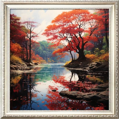 Cross Stitch Stamped Kit for Adults
