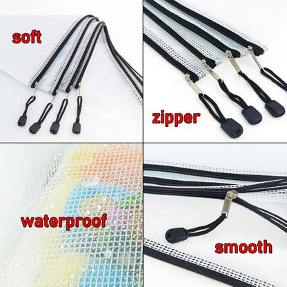20pcs Mesh Zipper Pouch Bags (20 Count)