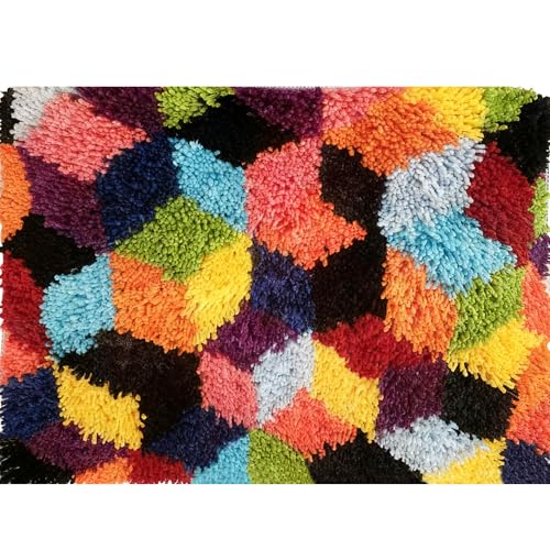 Abstract Geometric Latch Hook Kit for Beginners & Adults