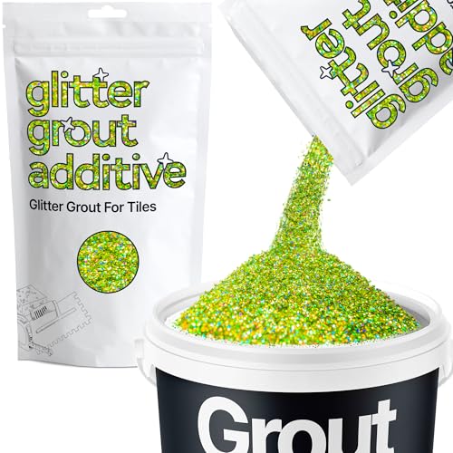Lime Green Holographic Glitter Grout Additive 100g Metallic Flakes (3.52 Ounce)