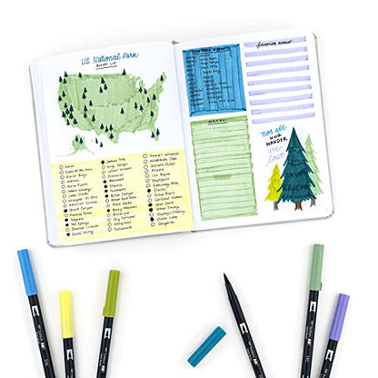 56169 Dual Brush Pen Art Markers (10 Count)
