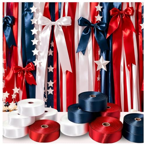 Bright Red Satin Ribbon 1.5 Inch 25 Yards