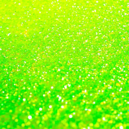 Craft Glitter Fluorescent Green 100g Fine Glitter (3.5 Ounce)