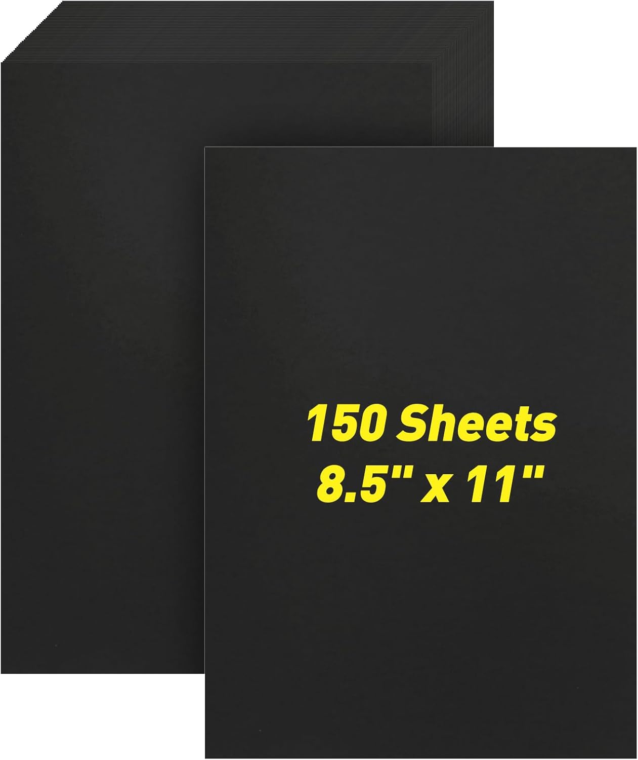 MAXECHO 8.5" × 11" Black Colored Cardstock Bulk 150 Sheets Construction Paper Card Stock Printer Paper for DIY Art Crafts, Cricut Card Making, Scrapbooking, Drawing, Invitations, 180 GSM - Crafty Corner