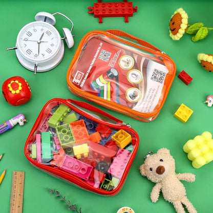 8 Packs Toy Storage Bags with Zipper (8 Count)