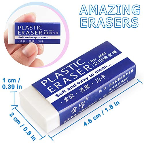 Erasers Large (6 Count)