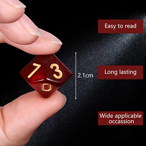 100pcs D10 Dice Set for Dungeon and Dragons (100 Count)