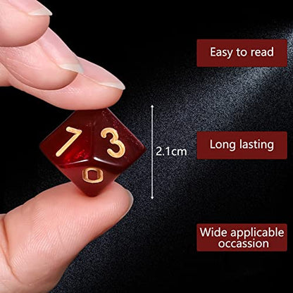 100pcs D10 Dice Set for Dungeon and Dragons (100 Count)