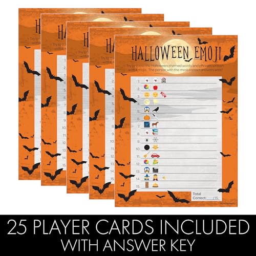 Halloween Emoji Guessing Game (25 Count)