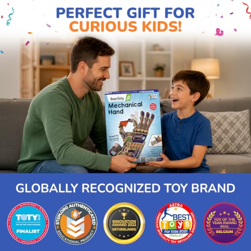 Robotic Mechanical Hand STEM Toy for Kids 8