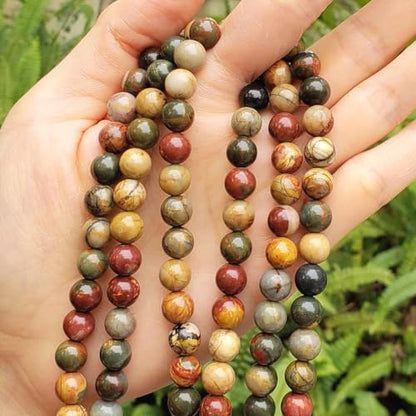 180pcs Adabele Natural Picasso Jasper Gemstone 4mm (186 Count)