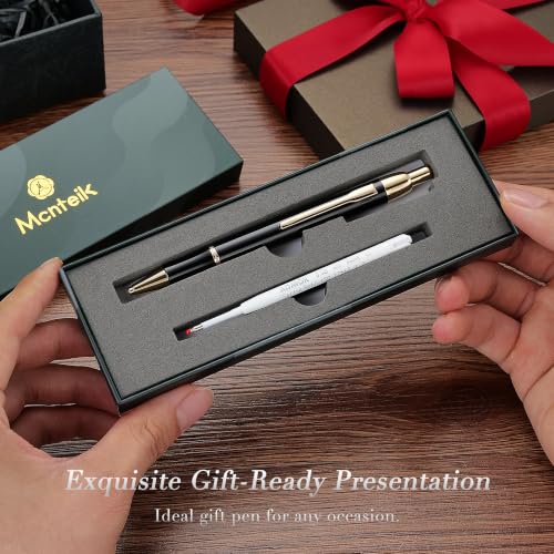 Black Gel Pen With 24K Gold Finish