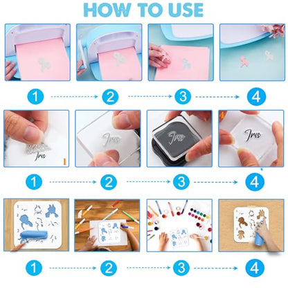 Realistic Iris Stamps & Dies & Layering Coloring Stencil Set