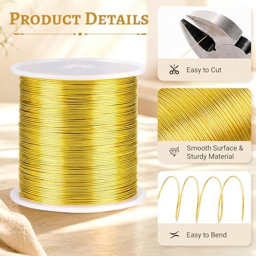 26 Gauge Copper Craft Wire for Jewelry Making (213 Foot)