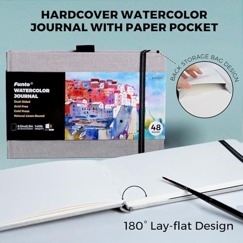 Classic Hardcover Watercolor Journal (2 Count)