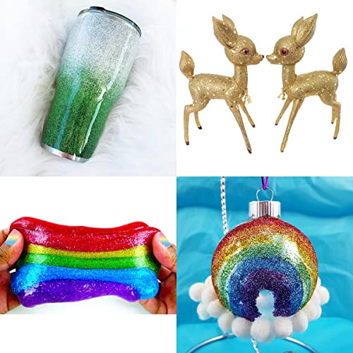 100g 3.5oz Pack Iridescent Rainbow Fine Glitter for DIY Craft