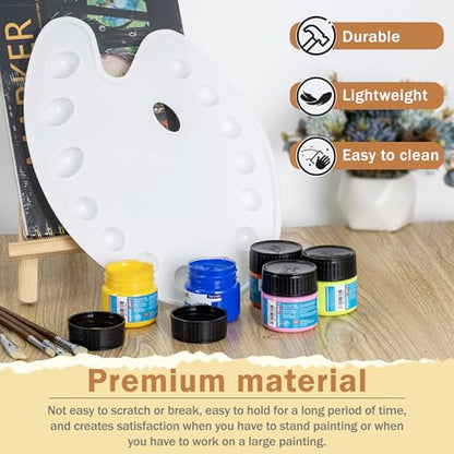 14 Well Oval Paint Palette (2 Count)