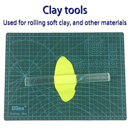 5 PCS Acrylic Clay Roller