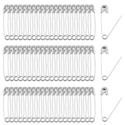 1000 PCS 28mm Safety Pins Nickel Plated (1000 Count)