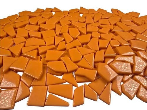 Irregular Glass Mosaic Tiles Bulk 500g Glossy and Iridescent Mosaic Glass Tiles for DIY Projects and Arts and Crafts Solid Colors and Mixes (263 Count)